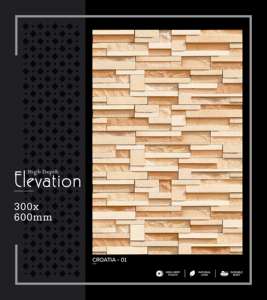 Carrelage mural en porcelaine moderne haute profondeur 300x600mm 30x60cm 12x24, surface céramique mate texturée, durable, pour murs intérieurs - Product Image 5