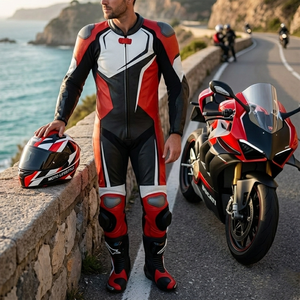 Combinaison de moto de course OEM de haute qualité, dernier style, en cuir véritable léger, vestes de motard nouvelle collection, combinaisons de motard en vente - Product Image 6