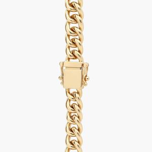 Men's Diamond Link Bar <b>Bracelet</b> in Yellow Gold - Product Image 5