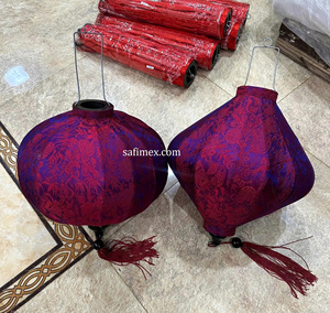 Linterna de Bambú Hecha a Mano en Vietnam, Decoración Colgante para Restaurantes, Fiestas y Bodas, Cubierta de Tela de Seda, Colorida, Venta al Por Mayor para Exportación - Product Image 6