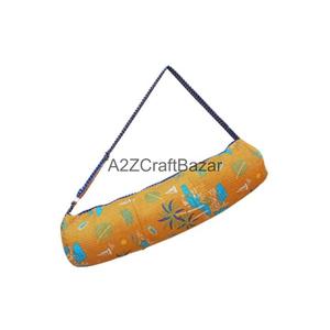 100% Cotton Yoga Gym <b>Bag</b> Adjustable Strap Soft Handle Zipper Closure-Multi-Functional Outdoor Sports Travel <b>Bag</b> - Product Image 1