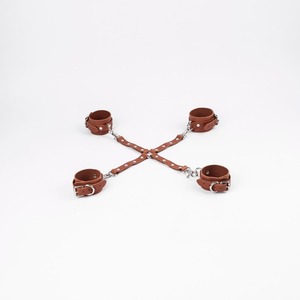Kit de 11 Pièces de Contraintes en Cuir Véritable avec Quincaillerie en Laiton Massif – Ensembles de Bondage Premium – Produits en Gros RTTS-0036 - Product Image 3
