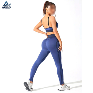 Conjunto de Leggings y Sujetador Deportivo Estampado Verde y Gris para Mujer, Conjunto de Yoga de Dos Piezas, Sujetador Push-Up y Control de Abdomen, Conjunto de Fitness de la Mejor Calidad - Product Image 3