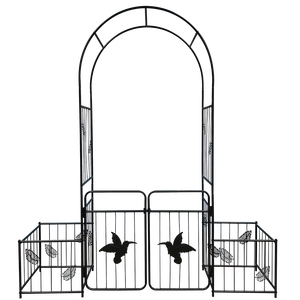 Arche de jardin en métal noir, treillis extérieur pour plantes grimpantes, arche de mariage et arche pour événements festifs - Product Image 3