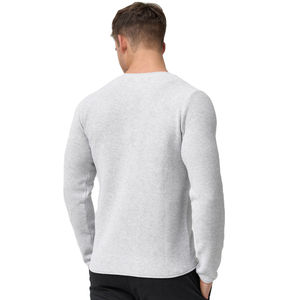 Sudadera clásica de mezcla de algodón para hombre, diseño de jersey para uso diario informal y al aire libre. - Product Image 2