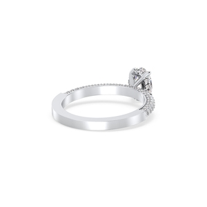 Bague solitaire REYES GRA en argent sterling 925 avec moissanite ovale de 1,15 carat pour femme, cadeau de mariage, bijoux fins - Product Image 4