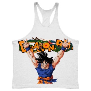 เสื้อกล้ามผู้ชายฤดูร้อน ผ้าฝ้าย พิมพ์ลายอนิเมะญี่ปุ่น เสื้อผ้าออกกำลังกาย เสื้อกล้ามฟิตเนส เสื้อไม่มีแขน - Product Image 5