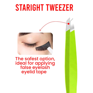 Pinzas Profesionales para Cejas con Punta Puntiaguda, Acero Inoxidable, Herramienta de Belleza de Precisión, Reutilizables, para Depilación, con Estuche Verde Moderno Incluido - Product Image 4