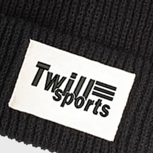 Gorro de Invierno Cálido a Cuadros de Color Sólido Twill-Sports TB-6023, Etiqueta Tejida con Logotipo Personalizado, Gorro de Punto Grueso de Acrílico con Botón, Unisex - Product Image 5