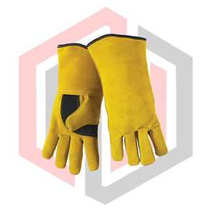 Guantes de Cuero Dividido para Soldadura MIG, Resistentes al Calor, Antiestáticos, Antidesgarros, 7 oz de Grosor, Antivibración, Sin Silicona, 16 Guantes - Product Image 3