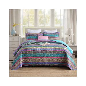 Elégant Nouvel Arrivage Floral Cosy Brodé 100% Coton Lit Complet Idéal Pour Tout Décor De Chambre Disponible En Plusieurs Tailles - Product Image 4