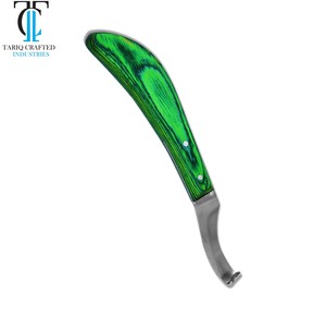 Couteau à sabots de fermeur en acier inoxydable avec poignée antidérapante, outil professionnel pour l'entretien des sabots de cheval, équipement équin - Product Image 2