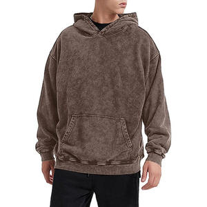 Sudaderas con Capucha para Hombre, 100% Algodón, Personalizadas con Estampado y Bordado, Estilo Vintage Lavado, Tejido Grueso de 500 Gsm, Funcionales y con Efecto Desgastado, Venta al Por Mayor - Product Image 1