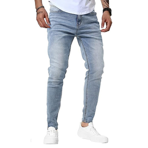 Jeans pour hommes coupe bootcut ample, style streetwear, respirant, nouveau modèle, vente en gros - Product Image 3