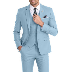 Nueva Llegada, Trajes de 3 Piezas para Hombre al por Mayor, Color Sólido, Ropa Casual, Trajes de 3 Piezas para Adultos - Product Image 6