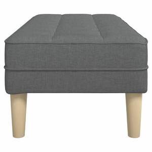 Banco de tela gris oscuro de 44.49 x 22.44 x 15.35 pulgadas con cojín para muebles de sala de estar - Product Image 5