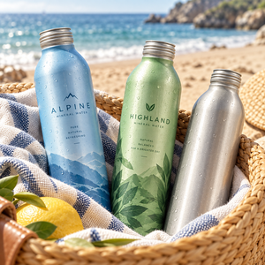 Botellas de Agua de Aluminio Premium a Precio de Fábrica, Ligeras, Reutilizables, Reciclables, con Impresión de Logotipo Personalizado, Botellas para Bebidas - Product Image 4