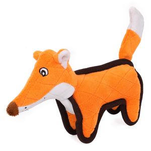 Foxy Tail Quilted Plush Dog Toy Squeak Chew Tug Toy for Pets - Product Image 2