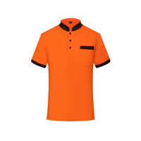 Uniformes de serveur pour la restauration hôtelière, combinaisons à manches courtes personnalisées, vêtements de travail pour restaurant occidental, polo personnalisé avec impression de logo et broderie