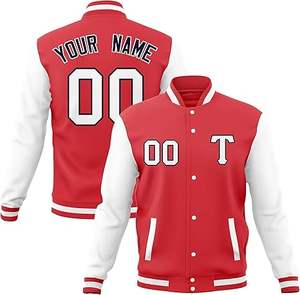 Veste d'hiver confortable pour homme, style Letterman, col montant, logo sur le devant, coupe-vent, haute qualité, écologique, à prix raisonnable - Product Image 1