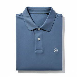 Polo en coton de luxe 240 g/m² pour homme, style streetwear surdimensionné, avec logo brodé, polos haut de gamme - Product Image 1
