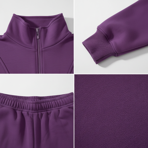 Ensemble de sweat-shirt et short en molleton de coton 380 GSM pour femmes, design personnalisé, logo personnalisé, ensemble deux pièces pour femmes - Product Image 5