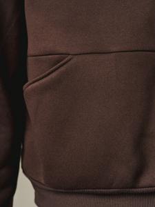 Ensemble sweat à capuche et pantalon de survêtement unisexe streetwear, couleur unie imprimée, léger, respirant, polyester/nylon, grandes tailles, logo avant - Product Image 6