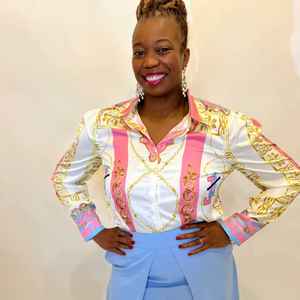 Camisa con Estampado de Cadenas Jack and Jill para Mujer, Blusa de Manga Larga con Botones, Logotipo Personalizado, Top de Moda, Suministro al por Mayor OEM - Product Image 5