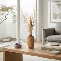 Lot de 3 paniers muraux tressés modernes style bohème, en jonc de mer naturel blanc, décoratifs, faits à la main, pour intérieur/extérieur Tya