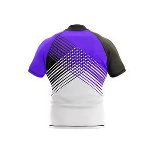 Vente d'usine : Maillots de rugby personnalisés respirants 100 % polyester, impression numérique sur le devant, unisexe, style rétro américain - Product Image 6