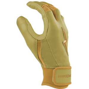 Gants de frappe de baseball personnalisés SINEWY SPORTS pour hommes en polyester non tissé et coton, avec fermeture auto-agrippante en cuir Cabretta. - Product Image 4