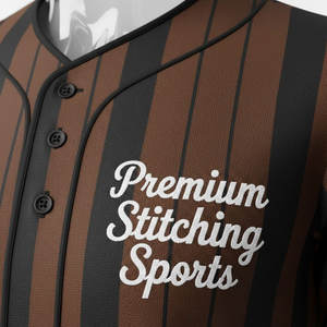 Uniforme de Béisbol y Sóftbol de Manga Corta de Alta Calidad, Hecho a Medida, Talla Grande, Poliéster Antibacterial de Secado Rápido, Impresión por Serigrafía - Product Image 4