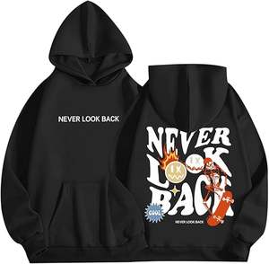 Sudadera con Capucha Oversize para Hombre, Diseño Urbano, Estilo Vintage con Estampado de Esqueleto, Sudadera Gráfica Moderna - Product Image 5