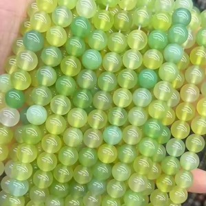 Perles en Agate Verte Naturelle en Gros, 6mm 8mm 10mm, Perles Rondes Lisses en Agate Verte Naturelle pour la Fabrication de Bijoux - Product Image 3