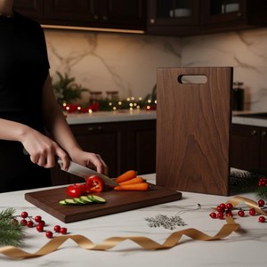 Manufacturer's New Design Handmade Wooden Chopping Board Natural Finish Wood Cutting Block Supplier - Product Image 5