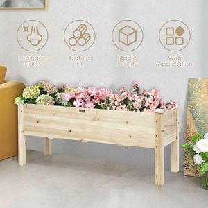 Jardinière surélevée en bois pour légumes, fleurs et herbes - Product Image 2