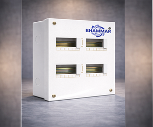 Metal MCB Distribution Box (Single Door-TPN) 16-Pole Premium Neutral Busbar Phase Link <b>Dummy</b> Plate KK22 Model - Product Image 2