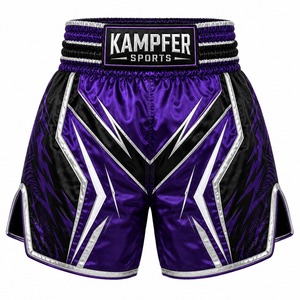 Nouveaux shorts de boxe Muay Thai MMA unisexes pour adultes, respirants, avec logo personnalisé imprimé, polyester/coton, séchage rapide - Product Image 1