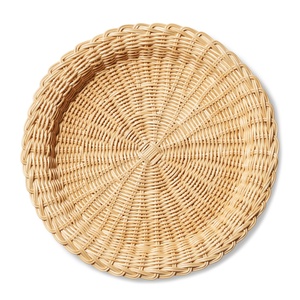 Webbing cane chargers for wedding party tables producer cost natural rattan charger plates - Product Image 5