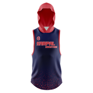 Nouveaux sweats à capuche sans manches pour homme, tendance, hiver, unis, brodés, en polaire, séchage rapide, décontractés, pour la gym - Product Image 1