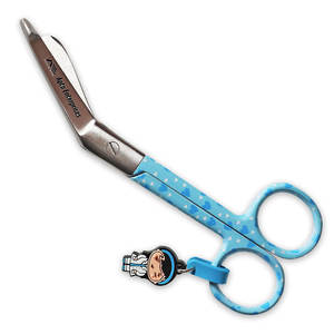 Tijeras Médicas para Vendajes, Manuales, de Acero Inoxidable, Diseño Personalizado, Llavero Distintivo Azul, Herramienta de Seguridad Compacta para Viajes y Emergencias - Product Image 3