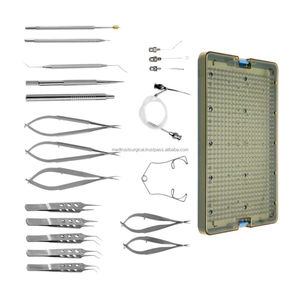 Kit Quirúrgico Manual de Cataratas de 21 Piezas de Acero Inoxidable, Juego de Instrumentos de Microcirugía Oftálmica, Caja de Esterilización, Uso Hospitalario - Product Image 6