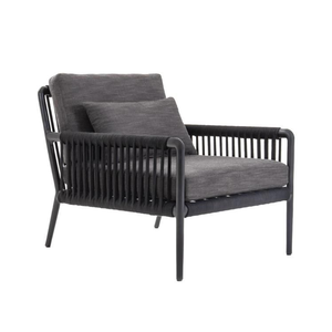 Muebles de aluminio y ratán combinados para proyecto de cafetería y hotel fabricados en Indonesia - Product Image 1