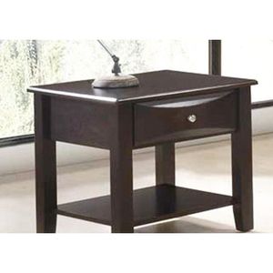 Tavolino Moderno in Legno con Cassetto Impiallacciato e Ripiano per Soggiorno e Arredamento Divano - Product Image 6