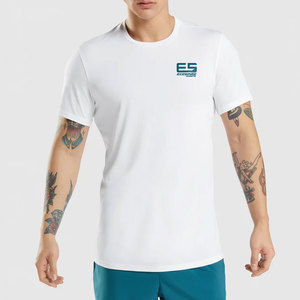 เสื้อยืดออกกำลังกายผู้ชายโลโก้แบบกำหนดเอง-สั่งทำพิเศษ ไซส์ใหญ่ ผ้าฝ้าย 100% แห้งเร็ว ระบายอากาศดี ขายส่ง - Product Image 1