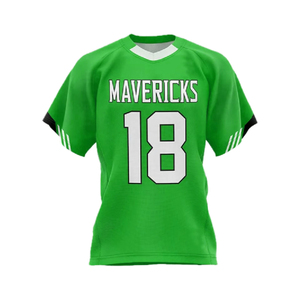เสื้อกีฬาผู้ชายลดราคาพิเศษ ผ้าโพลีเอสเตอร์ 100% ระบายอากาศได้ดี สไตล์อเมริกันฟุตบอล - Product Image 2