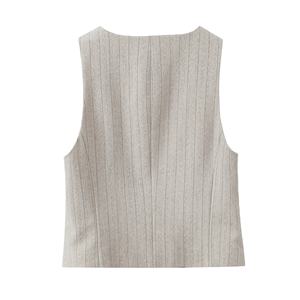 ชุดเสื้อกั๊กและกางเกง2ชิ้นสำหรับผู้หญิงชุดทำงานแบบลำลองตามสั่งชุด2026 - Product Image 4