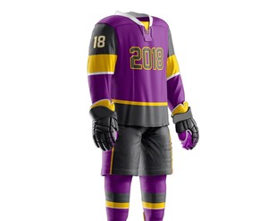 Uniforme de Hockey sobre Hielo para Hombre, Material Duradero, Disponible al por Mayor, Logotipo/Colores Personalizados, Antiarrugas - Product Image 5