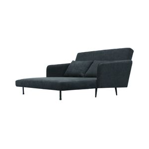 Divano letto convertibile Lawson da 61 pollici in tessuto nero con cuscini - Product Image 3