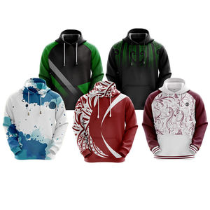 Sudadera con Capucha para Hombre, Manga Raglán, Estampado por Sublimación, Patrón Geométrico, Estilo Casual de Otoño, 100% Poliéster, Transpirable, Corte Regular - Product Image 4